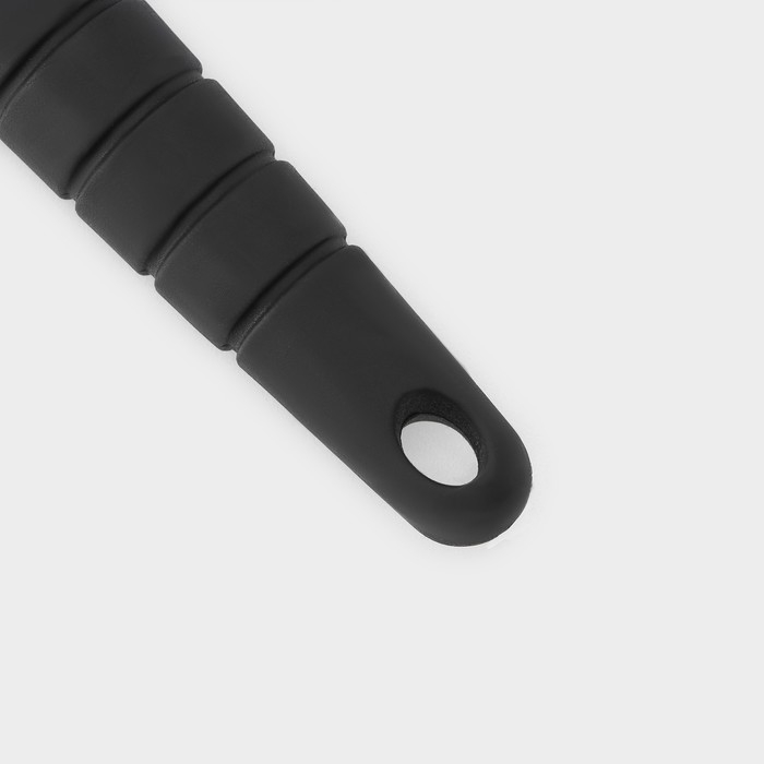 Лопатка с прорезями Доляна &laquo;Брауни&raquo;, 32&times;7 см, цвет серый/бежевый