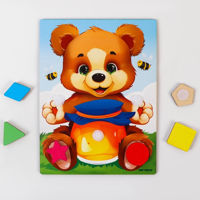 Головоломка &laquo;Учим формы и цвета вместе с медвежонком&raquo;
