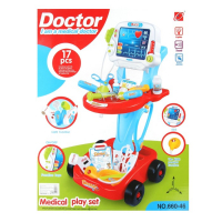 Игровой набор доктора в тележке «Лечим быстро», 17 предметов Игровой набор доктора в тележке «Лечим быстро», 17 предметов