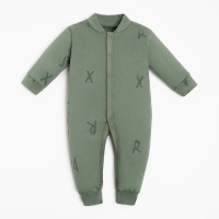 Комбинезон Крошка Я "NY", рост 80-86 см, цвет хаки