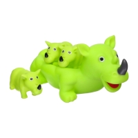 Набор резиновых игрушек для ванны &laquo;Мыльница: Носорог&raquo;, 3 шт, Крошка Я