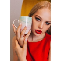 Кружка фарфоровая Доляна &laquo;Эбру&raquo;, 350 мл