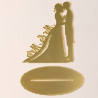 Топпер «M&M», цвет серебро Топпер «M&M», цвет серебро