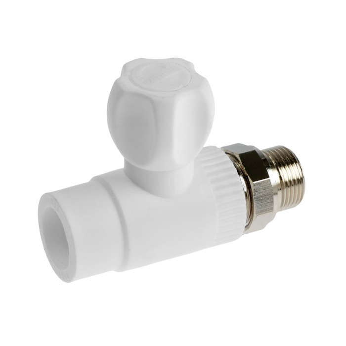 Кран радиаторный MeerPlast, 25x3/4 Кран радиаторный MeerPlast, 25x3/4", полипропиленовый, прямой