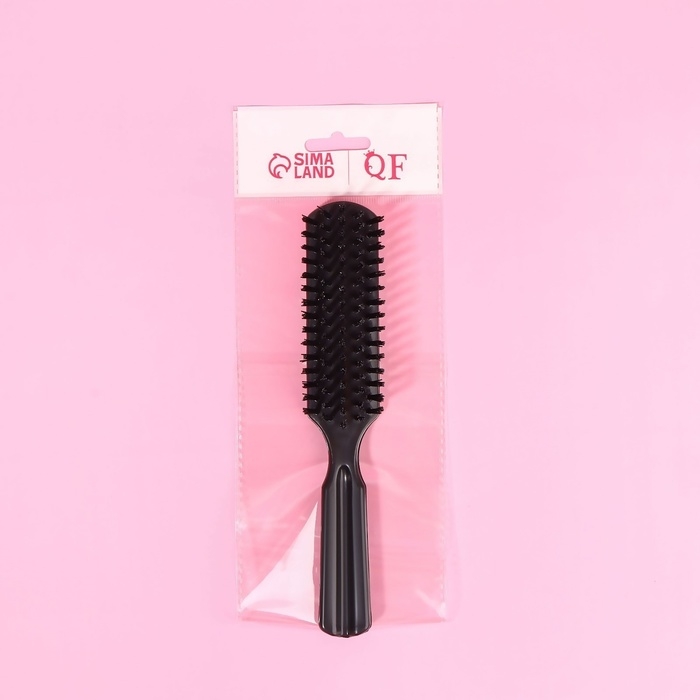 Расчёска массажная, 3,2 × 19,4 см, цвет чёрный Расчёска массажная, 3,2 × 19,4 см, цвет чёрный