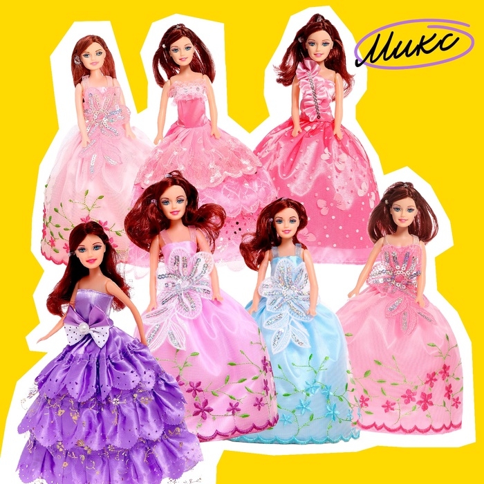 Кукла-модель «Даша» в платье, МИКС Кукла-модель «Даша» в платье, МИКС