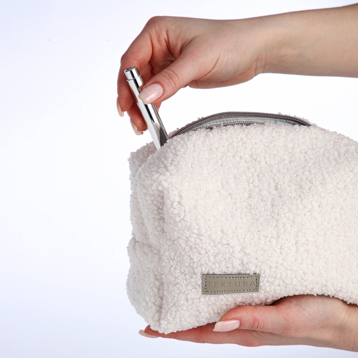Косметичка на молнии, TEXTURA, цвет белый Косметичка на молнии, TEXTURA, цвет белый