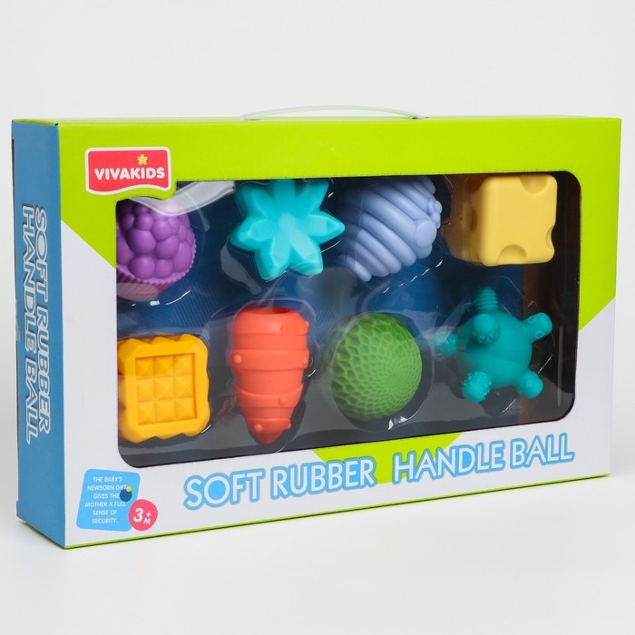 Набор развивающих игрушек &laquo;Тактильные мячики&raquo;, 8шт