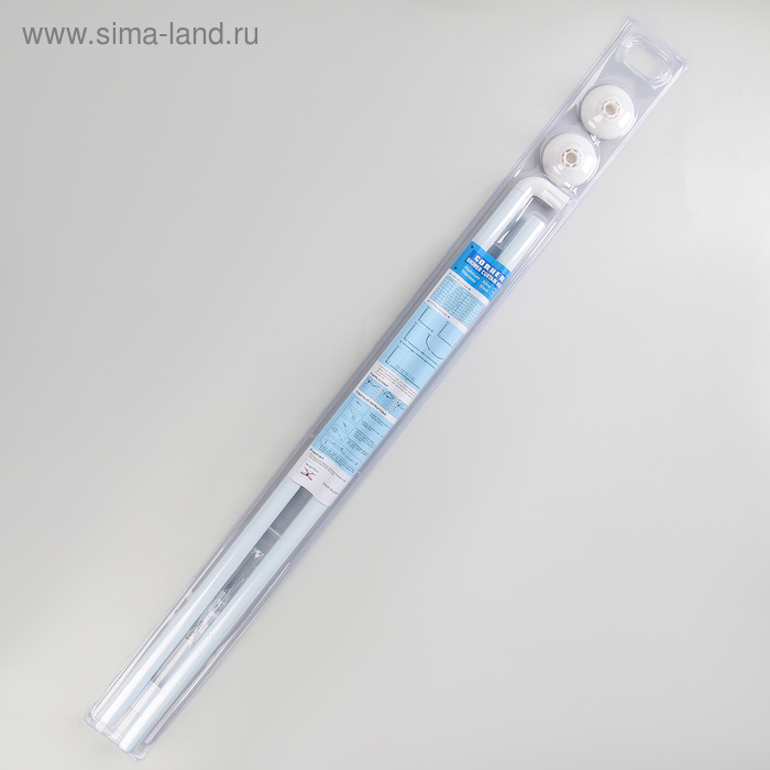 Карниз для ванной комнаты г-образный, 80&times;80 см, цвет белый