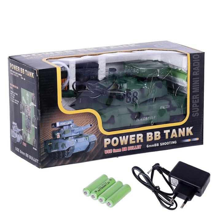 Танк радиоуправляемый «Победа», стреляет пульками, с аккумулятором Танк радиоуправляемый «Победа», стреляет пульками, с аккумулятором
