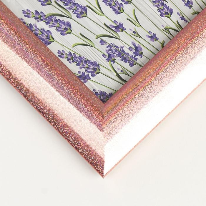 Фоторамка пластик 10х15 см Фоторамка пластик 10х15 см "Голографический блеск и медь" 18х13 см