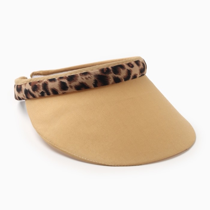 Козырёк женский MINAKU Козырёк женский MINAKU "Leopard" цвет коричневый, р-р 56-58