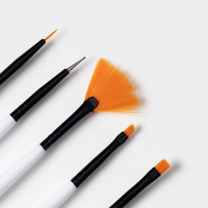 Набор кондитерских кисточек для декорирования Доляна «Алмаз», 5 шт, цвет белый Набор кондитерских кисточек для декорирования Доляна «Алмаз», 5 шт, цвет белый