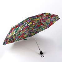 Зонт механический «Цветы», 3 сложения, 8 спиц, R = 48/55 см, D = 110 см, цвет МИКС Зонт механический «Цветы», 3 сложения, 8 спиц, R = 48/55 см, D = 110 см, цвет МИКС