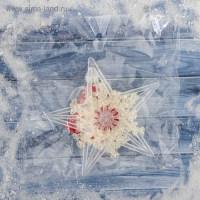 Украшение ёлочное "Полярная звезда" d-11,5 см, прозрачный