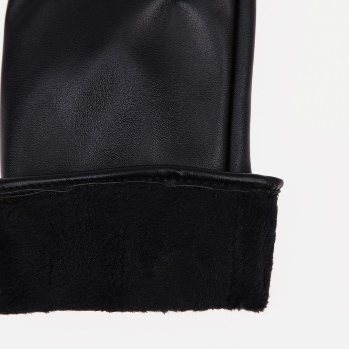 Перчатки женские, безразмерные, с утеплителем, цвет чёрный Перчатки женские, безразмерные, с утеплителем, цвет чёрный