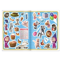 Книга с наклейками «Найди отличия», Маша и Медведь, А5, 16 стр., Маша и Медведь Книга с наклейками «Найди отличия», Маша и Медведь, А5, 16 стр., Маша и Медведь