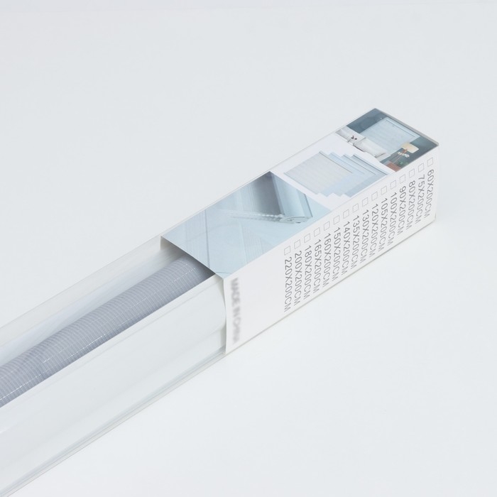 Штора рулонная &laquo;День-ночь&raquo; с люрексом, 90&times;180 см (с учётом креплений 3,5 см), цвет серый