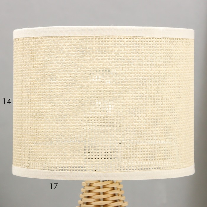 Настольная лампа "Плетенка" Е27 40Вт бежевый 25х25х37см