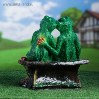 Садовая фигура "Две лягушки на лавочке" 21х29х35см МИКС Садовая фигура "Две лягушки на лавочке" 21х29х35см МИКС