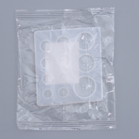 Форма силиконовая универсальная «Пуговицы» 3 размера Форма силиконовая универсальная «Пуговицы» 3 размера