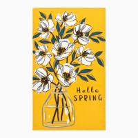 Набор кухонных полотенец &laquo;Доляна&raquo; Hello spring 35х60 см -2 шт., 100% хлопок, вафля 160 г/м2