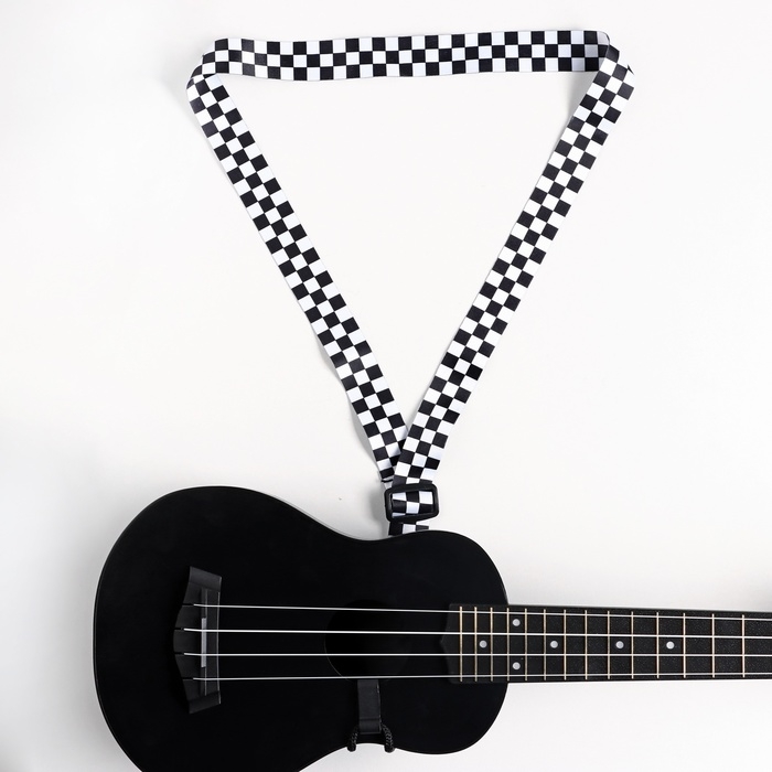 Ремень для укулеле Music Life, 50 см, шашечки Ремень для укулеле Music Life, 50 см, шашечки