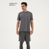 Футболка мужская, базовая, размер S (46), цвет серый Футболка мужская, базовая, размер S (46), цвет серый