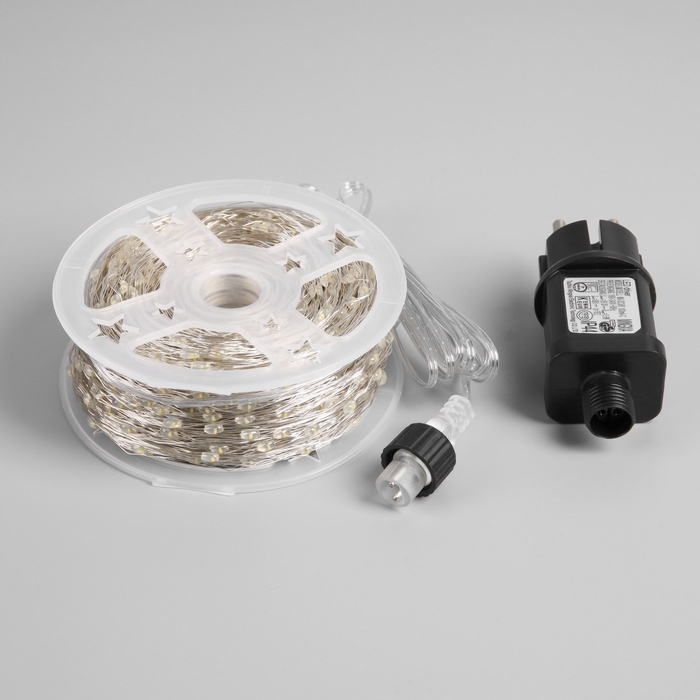 НИТЬ ROSA, IP44, 200 м, Н.С. LED(1608)-2000-36V, фиксинг, Т/БЕЛЫЙ
