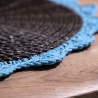 Коврик плетёный круглый 38 см