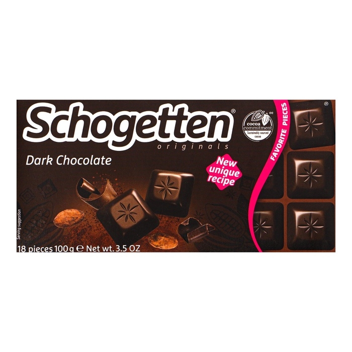 Шоколад темный Schogetten Dark Chocolate 100 г Шоколад темный Schogetten Dark Chocolate 100 г