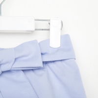 Шорты для девочки с поясом KAFTAN, размер 32 (110-116), цвет голубой Шорты для девочки с поясом KAFTAN, размер 32 (110-116), цвет голубой