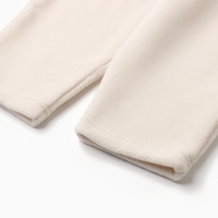 Брюки детские MINAKU: Fleece Soft, цвет бежевый, рост 134 см