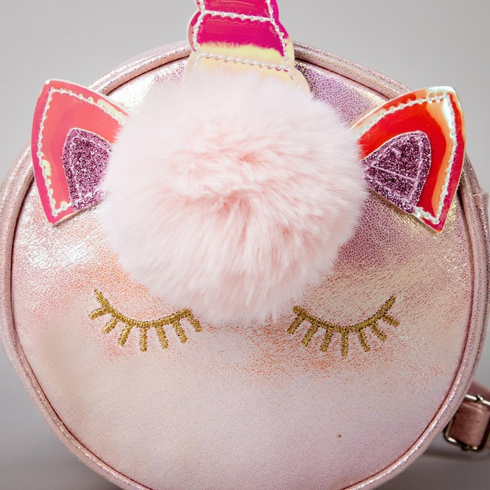 Сумка детская для девочки Волшебный единорог на молнии, цвет розовый Сумка детская для девочки Волшебный единорог на молнии, цвет розовый