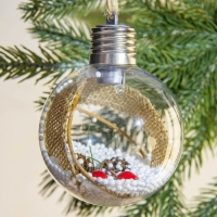 Ёлочный шар новогодний &laquo;С Новым годом!&raquo;, на Новый год, d=8 см.