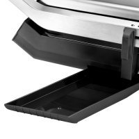 Гриль электрический BRAYER 2008BR, антипригарное покрытие, 33х24.5 см, серебристый