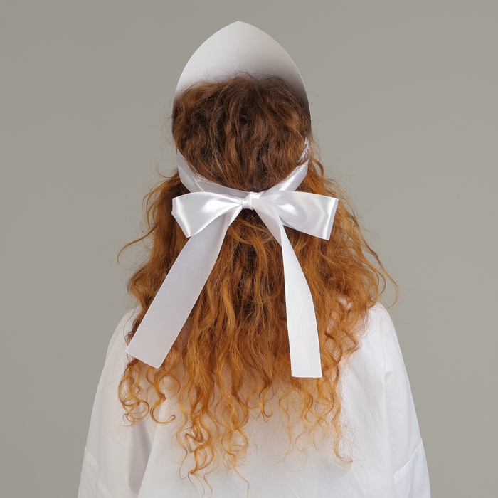 Кокошник &laquo;Голубые узоры на белом&raquo;, картон, ламинат