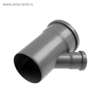 Тройник канализационный FLEXTRON, внутренний, d=110 х 50 мм, 45&deg;