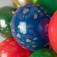 Шар латексный 12" &laquo;Дракон на удачу&raquo; пастель, 5 ст., набор 25 шт., МИКС