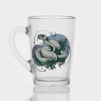 Кружка стеклянная кофейная «Змеи», 300 мл, МИКС Кружка стеклянная кофейная «Змеи», 300 мл, МИКС