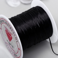 Резинка для бисера 0,8 мм, 10 м, чёрный Резинка для бисера 0,8 мм, 10 м, чёрный