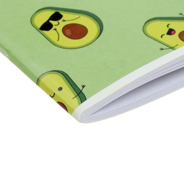 Альбом для рисования А4, 40 листов на скрепке "Авокадо", обложка мелованный картон, внутренний блок офсет 100 г/м&sup2;
