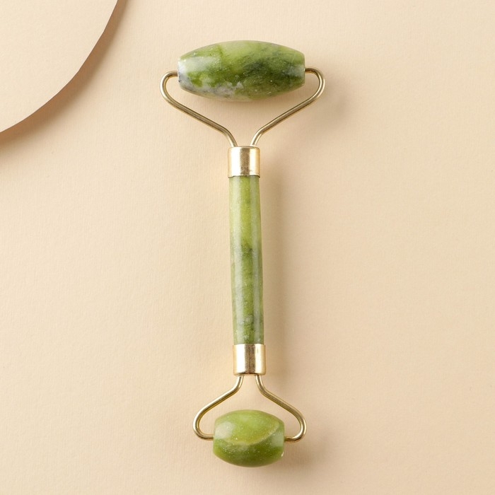 Набор массажеров Гуаша для лица &laquo;Будь счастлива&raquo;, кальцит, серпентин