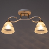 Люстра "Линда" 2х60Вт Е27 Белый, золото 47х16х23см Люстра "Линда" 2х60Вт Е27 Белый, золото 47х16х23см