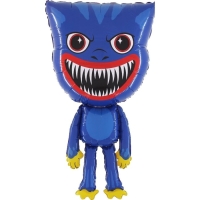 Шар фольгированный 28'' фигура, &laquo;Зубастики, Зубабасси&raquo;, синий