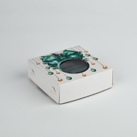 Коробка под 4 конфеты &laquo;Новогодние игрушки&raquo;, 10.5 х 10.5 х 3.5 см, Новый год