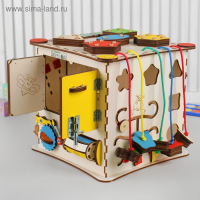Бизикуб &laquo;Развивающий куб&raquo;, без электрики 25&times;25 см