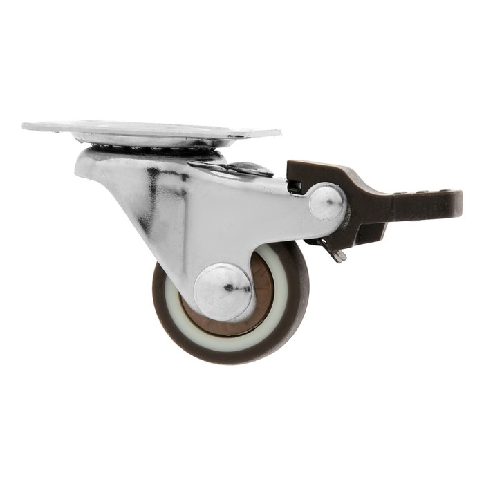 Колесо мебельное CAPPIO d=25,с стопором, поворотное, мягкий ход, покрытие TPR Колесо мебельное CAPPIO d=25,с стопором, поворотное, мягкий ход, покрытие TPR