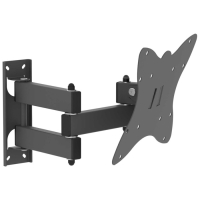 Кронштейн LE'STER LST-201.05, для ТВ,наклонно-поворотный,10-55",117-383 мм от стены,черный Кронштейн LE'STER LST-201.05, для ТВ,наклонно-поворотный,10-55",117-383 мм от стены,черный