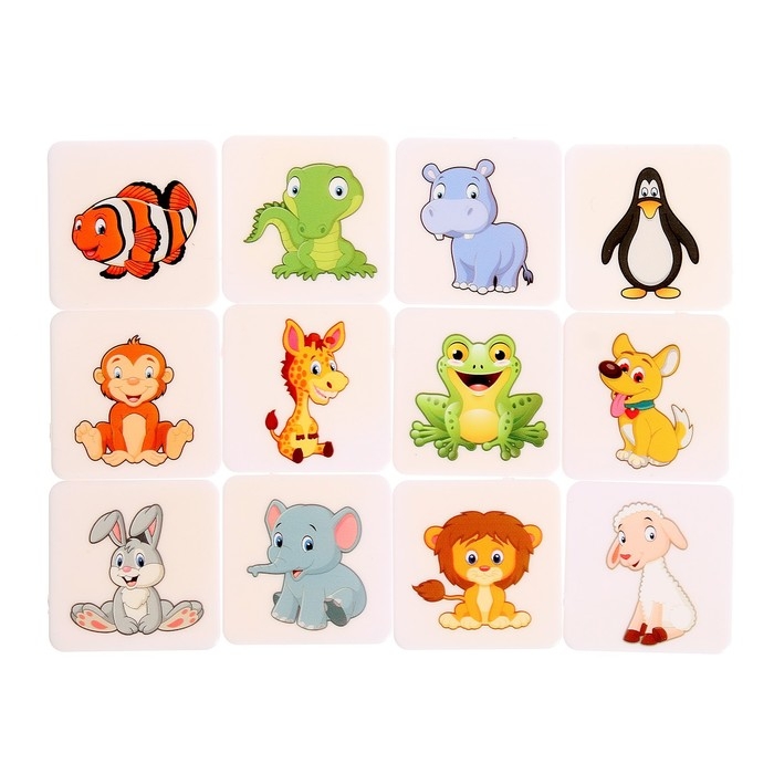 Развивающий набор «Зверушки в ряд», 10 заданий, 3+ Развивающий набор «Зверушки в ряд», 10 заданий, 3+